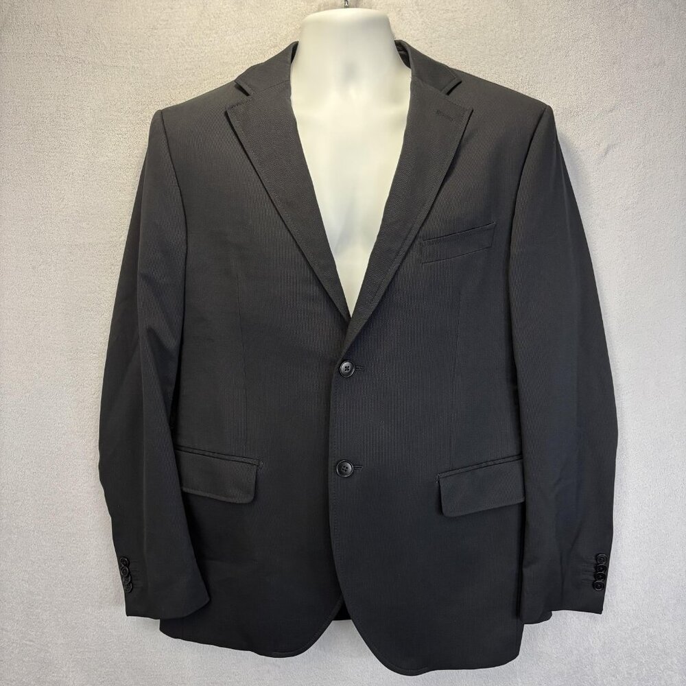 Brando by Lubiam Wool Suit Jacket Blazer Made in‎ Italy Mens 44R Gray Formal